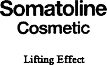 Somatoline Cosmetic Lifting Effect trademark