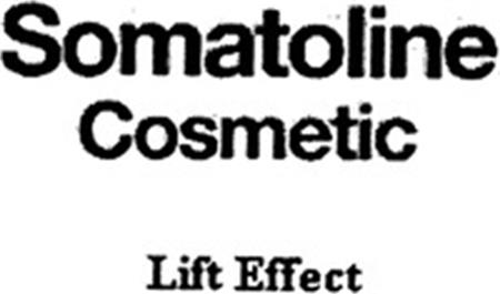 Somatoline Cosmetic Lift Effect trademark