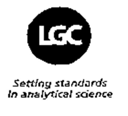 LGC Setting standards in analytical science trademark