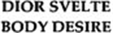 DIOR SVELTE BODY DESIRE trademark