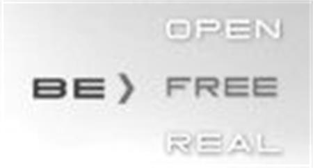 BE OPEN FREE REAL trademark