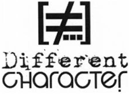 Different character trademark