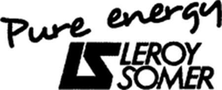 Pure energy LS LEROY SOMER trademark