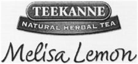 TEEKANNE NATURAL HERBAL TEA Melisa Lemon trademark