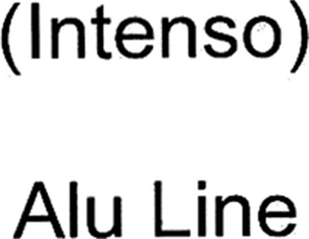 (Intenso) Alu Line trademark