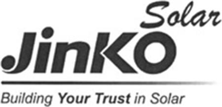 JinKO Solar Building Your Trust in Solar trademark