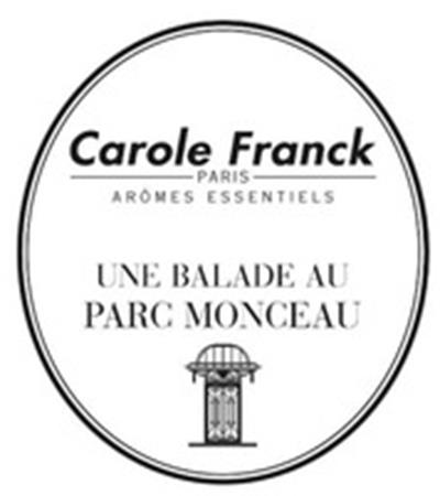 Carole Franck UNE BALADE AU PARC MONCEAU PARIS ARÔMES ESSENTIELS trademark