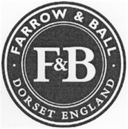 .FARROW & BALL. DORSET ENGLAND F&B trademark