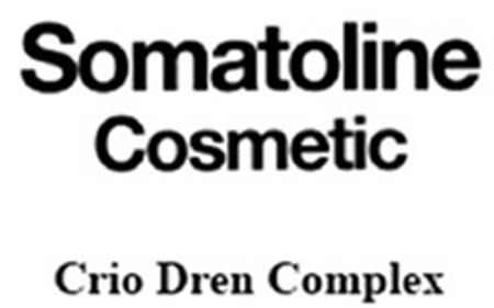 Somatoline Cosmetic Crio Dren Complex trademark