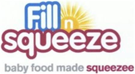 Fill n Squeeze baby food made squeezee trademark