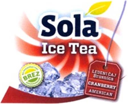 Sola Ice Tea CRANBERRY trademark