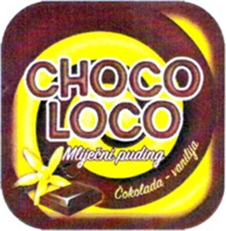 CHOCO LOCO Mlijecni puding Cokolada - vanilija trademark