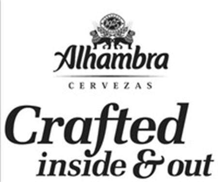 Alhambra CERVEZAS Crafted inside & out trademark