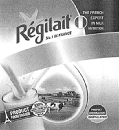 Régilait No. 1 IN FRANCE THE FRENCH EXPERT IN MILK NUTRITION trademark