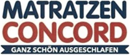 MATRATZEN CONCORD GANZ SCHÖN AUSGESCHLAFEN trademark