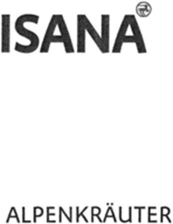 ISANA ALPENKRÄUTER trademark