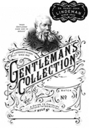 DR. HENRY JOHN LINDEMAN SINCE 1843 GENTLEMAN'S COLLECTION 'WHEN GENTLEMEN KNEW HOW TO BEHAVE' LINDEMAN'S WINERY SINCE 1843 A GUIDE TO CHIVALRY AND INTEGRITY RULE NO BATCH NO trademark