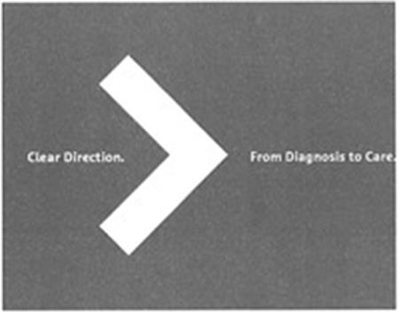 Clear Direction. From Diagnosis to Care. trademark