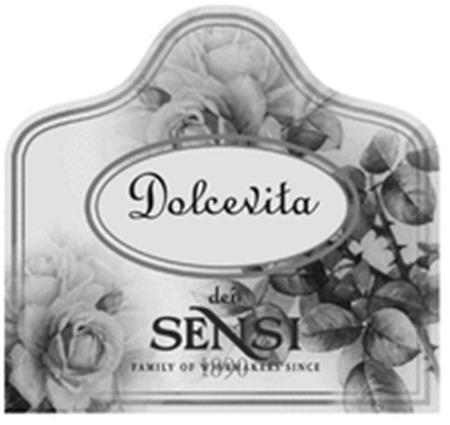 Dolcevita dei SENSI FAMILY OF WINEMAKERS SINCE 1890 trademark