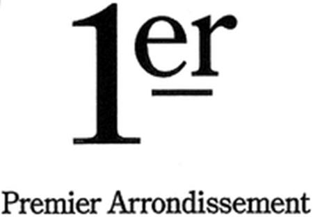 1er Premier Arrondissement trademark