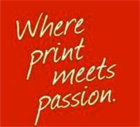 Where print meets passion. trademark