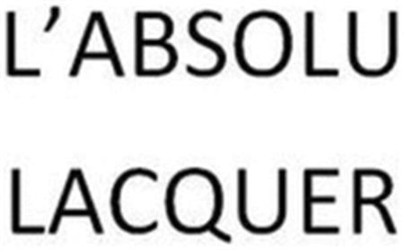 L'ABSOLU LACQUER trademark