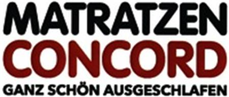 MATRATZEN CONCORD GANZ SCHÖN AUSGESCHLAFEN trademark