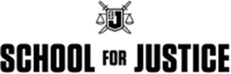 SJ SCHOOL FOR JUSTICE trademark