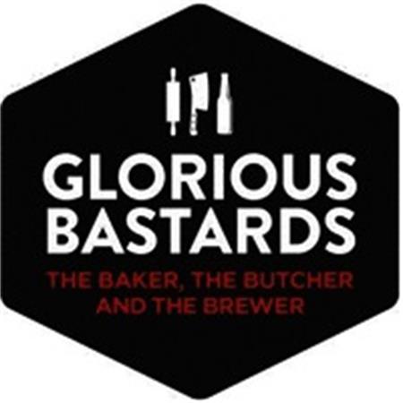 GLORIOUS BASTARDS THE BAKER, THE BUTCHER AND THE BREWER trademark