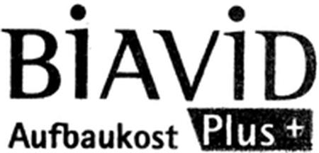 BIAVID Aufbaukost Plus+ trademark