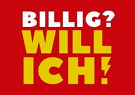 BILLIG? WILL ICH! trademark