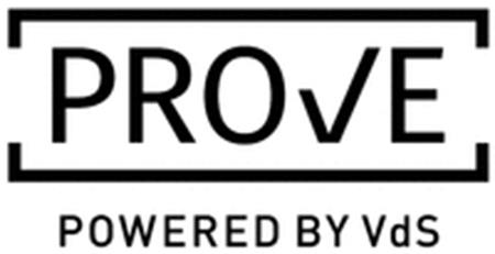 PROVE POWERED BY VdS trademark