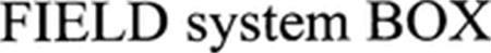 FIELD system BOX trademark