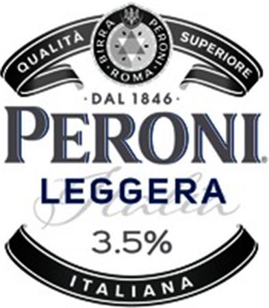 QUALITA SUPERIORE BIRRA PERONI ROMA DAL 1846 PERONI LEGGERA 3.5% ITALIANA trademark