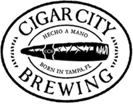 CIGAR CITY BREWING HECHO A MANO BORN IN TAMPA, FL CCB trademark