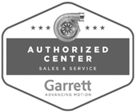 Garrett AUTHORIZED CENTER SALES & SERVICE Garrett ADVANCING MOTION trademark