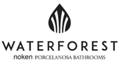 WATERFOREST noken PORCELANOSA BATHROOMS trademark