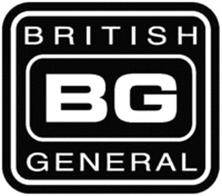 BG BRITISH GENERAL trademark