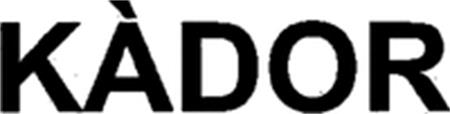 KÀDOR trademark