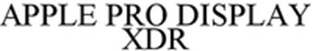 APPLE PRO DISPLAY XDR trademark