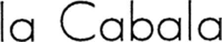 la Cabala trademark