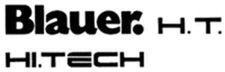 Blauer. H.T. HI.TECH trademark