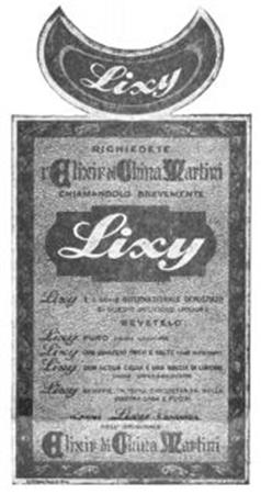 Lixy Elixir di China Martini trademark