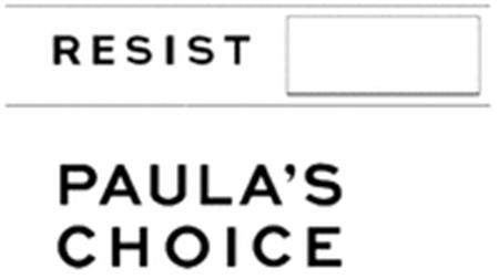 RESIST PAULA'S CHOICE trademark