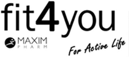 fit4you MAXIM PHARM For Active Life trademark