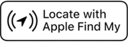 Locate with Apple Find My trademark