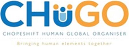 CHüGO CHOPESHIFT HUMAN GLOBAL ORGANISER Bringing human elements together trademark