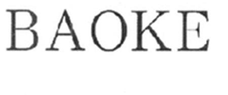 BAOKE trademark