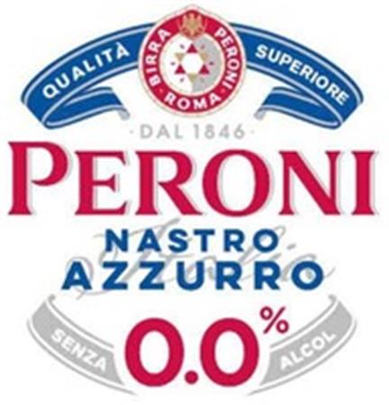 QUALITÀ SUPERIORE BIRRA PERONI ROMA DAL 1846 PERONI NASTRO AZZURRO 0.0% SENZA ALCOL trademark