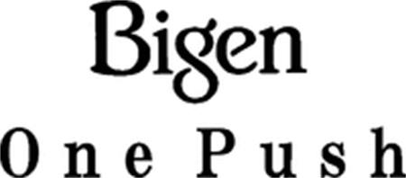 Bigen One Push trademark